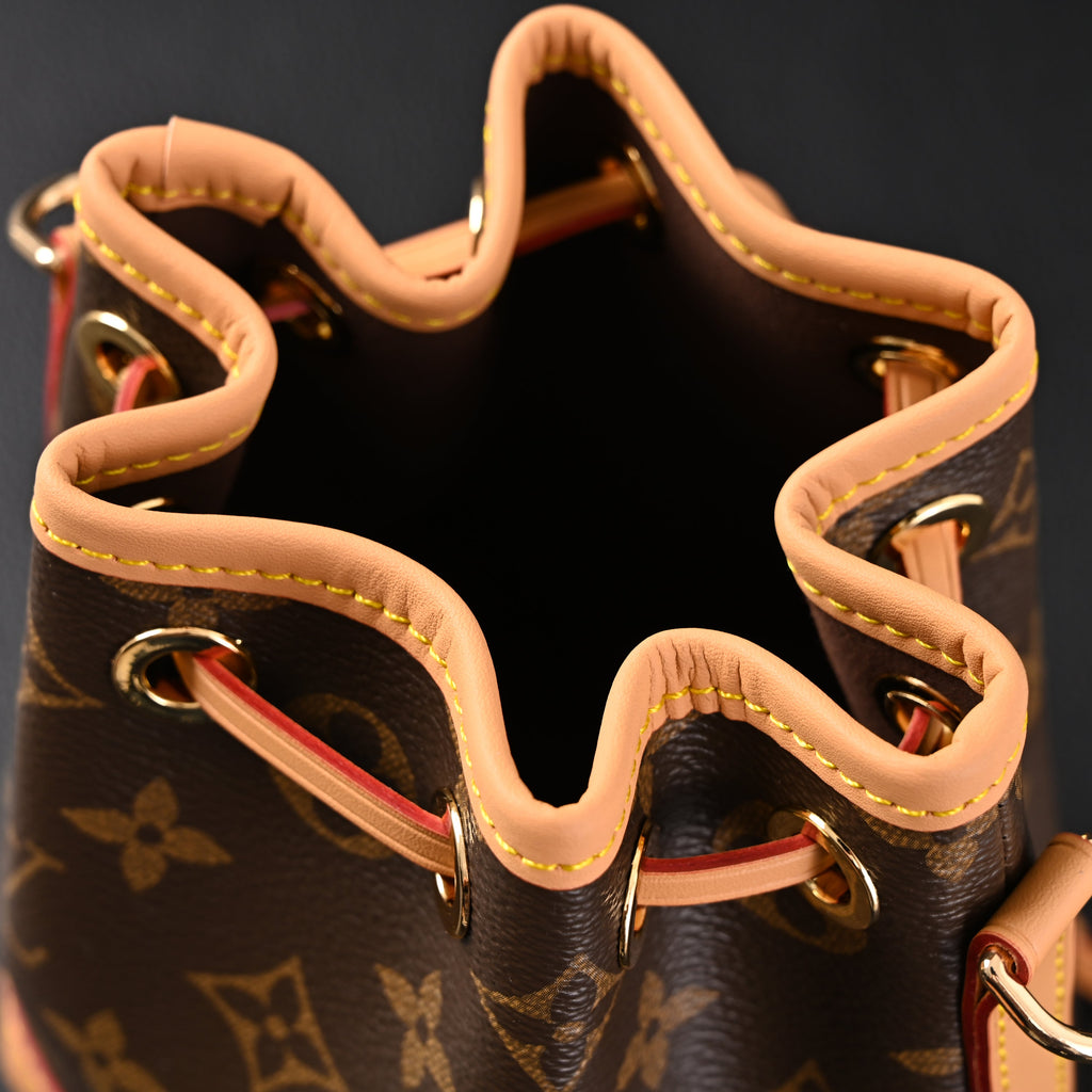 Louis Vuitton Noé Bucket Bag – Monogram Canvas with Natural Leather Trim
