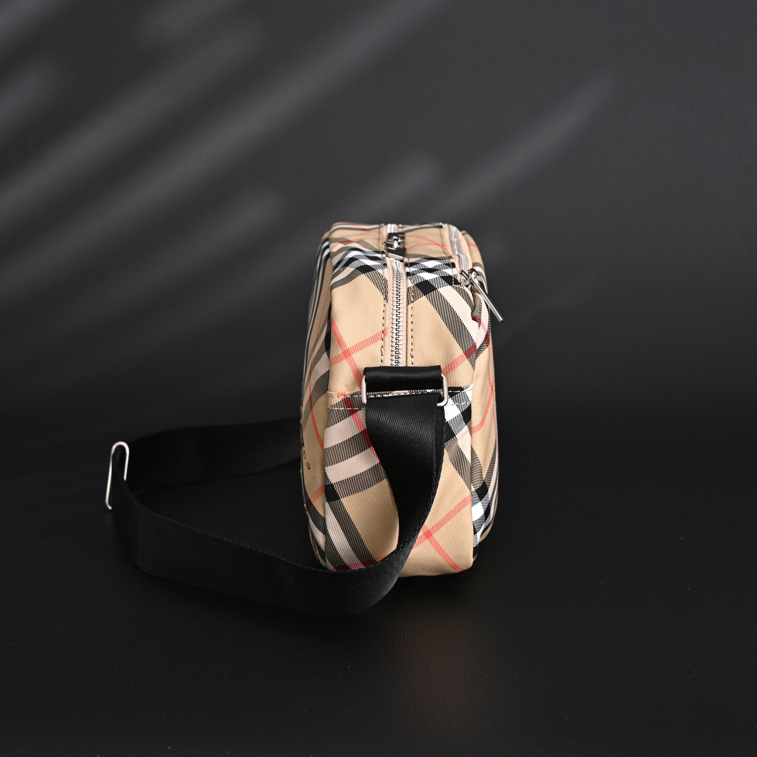 Burberry Vintage Check Canvas Crossbody Messenger Bag