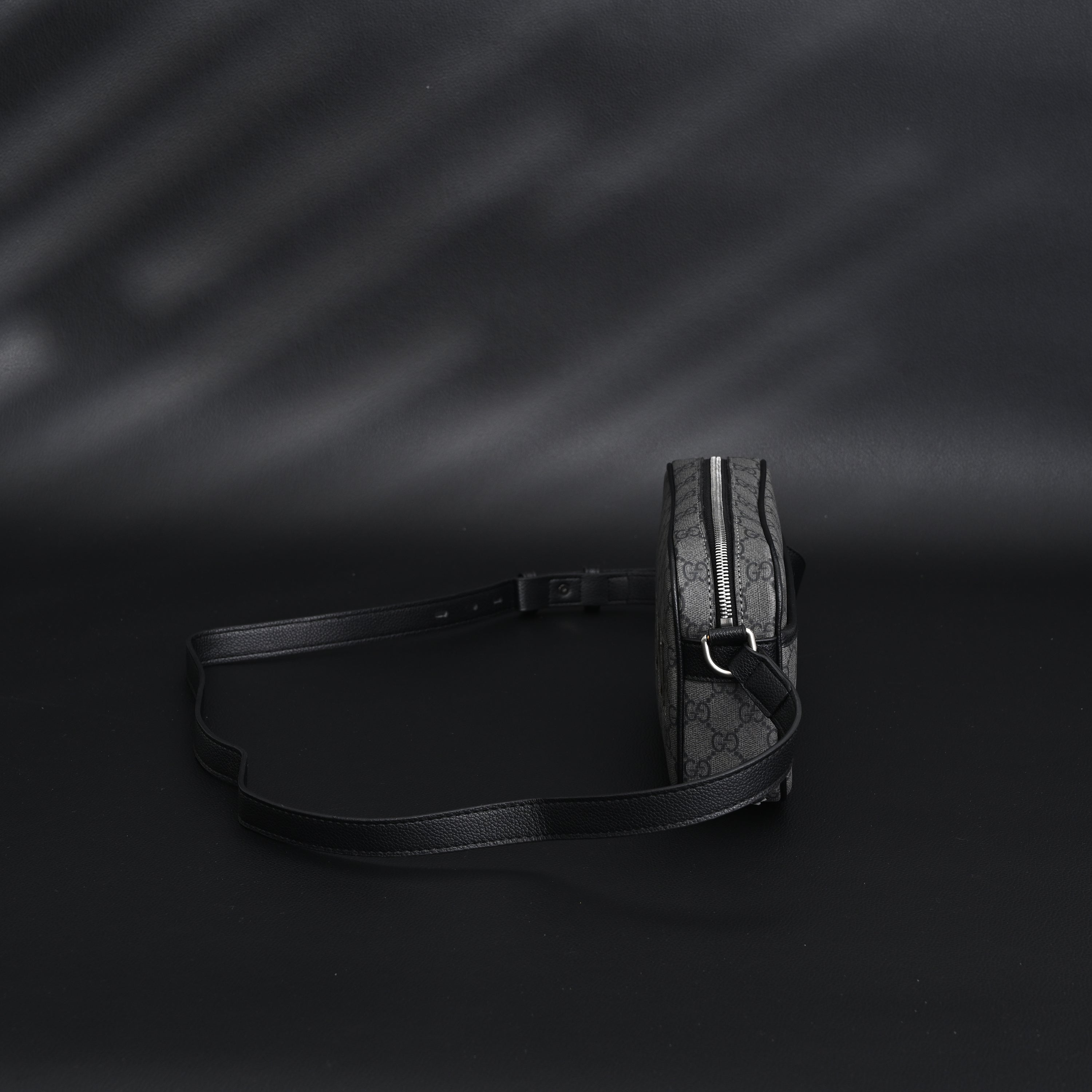 Gucci Ophidia GG Supreme Belt Bag – Black/Grey Monogram